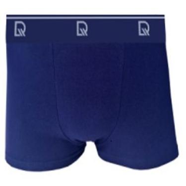 Imagem de Cueca Boxer Cotton Delrio Azul M BX12417