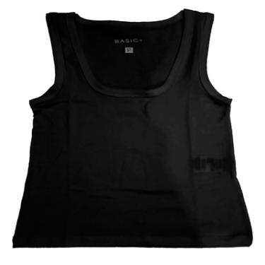 Imagem de REGATA COTTON LYCRA B+, EM MALHA ALGODÃO COM ELASTANO, REF R061 PRETO G