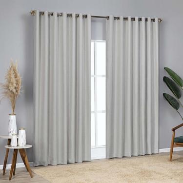 Imagem de Cortina Blackout Linho Corta Luz 4,00x2,70m para Sala Quarto Varão 4M - Cinza