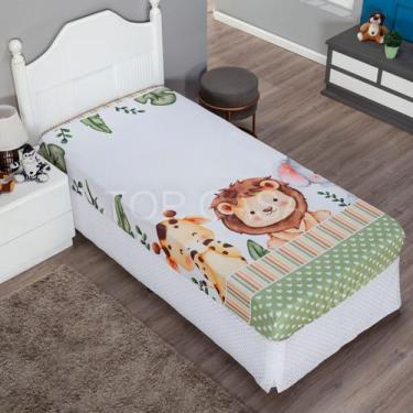 Imagem de Lençol Solteiro Estampado Infantil Avulso com Elástico em toda a volta