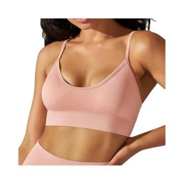 Imagem de Top De Yoga Sem Costura Para Mulheres, Sutiã Esportivo Sexy, Camiseta 