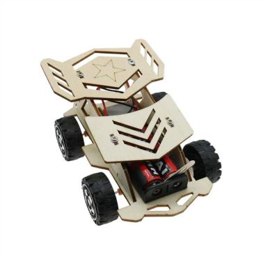 Imagem de Kits científicos: carro de corrida 4WD de madeira DIY STEM para crianças de 8 a 12 anos