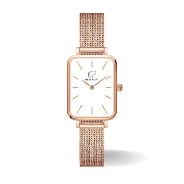 Imagem de Relógio Feminino Quadrado Rose minimalista New Port