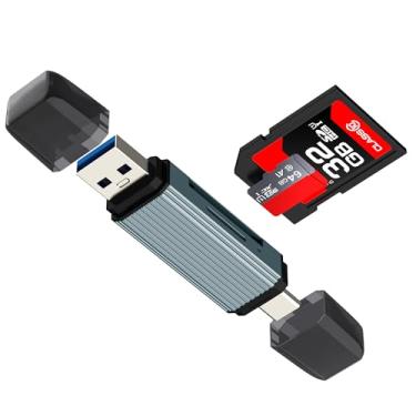 Imagem de Leitor de cartão USB C USB para SD para iPhone 17 16 15 Pro Max (12.9 cm²) Micro SD Memory Stick Acessórios de computador Câmera TF Flash Drive Hub PC Converter Porta para Apple para Ipad compatível