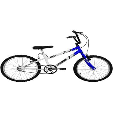 Imagem de Bicicleta de Passeio Ultra Bikes Esporte Bicolor Rebaixada Aro 20 Reforçada Freio V-Brake Infantil Juvenil Branco/Azul