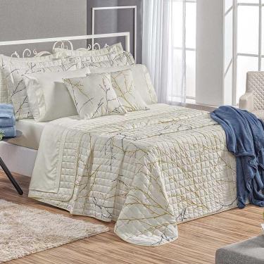 Imagem de Kit Cobre Leito Colcha Tunes Queen 3 Peças Estampado 180 Fios - Gallys - 100% Poliéster