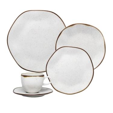 Imagem de Jogo De Jantar Em Porcelana Ryo Com 30 Peças Oxford Maresia