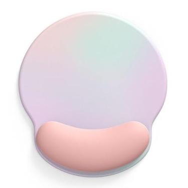 Imagem de Mouse pad ergonômico com descanso de pulso - Textura suave antiderrapante, reduz a fadiga da mão e a dor no pulso para escritório, jogos, casa