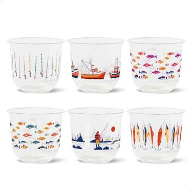 Imagem de TOSSWARE Arco natural de 340 g - pingente de pescador - copos de 98 mm à base de plantas - Alternativa de plástico para festas, despedidas de solteira, casamentos - Copos frios com tema reciclável