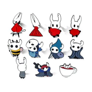 Imagem de Pinos de metal esmaltados Hollow Knight, broche de abelha de jogo de aventura, decoração criativa de jogo clássico, acessórios para cosplay, presentes, 1.0 Inches, Esmalte, Sem Pedra Preciosa