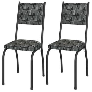 Imagem de Kit 2 Cadeiras Tubular Europa 258 Pt