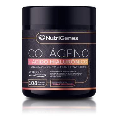 Imagem de Colágeno Verisol Com ácido Hialurônico 108g Sabor Frutas Vermelhas Nutrigenes