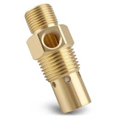 Imagem de Válvula de retenção de compressor de ar CV221513AV (unidirecional) adequada para Campbell Hausfeld tanque NPT macho de 1/5.1 cm X tubo de compressão 1/20.3 cm porta de descarga NPT de 1/20.3 cm
