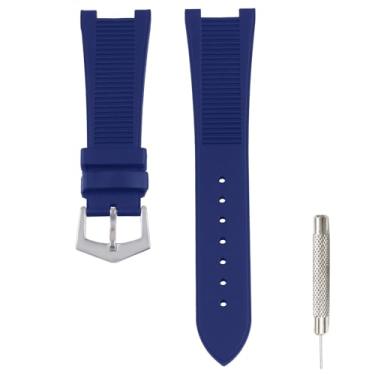 Imagem de Czjiaqh Pulseira masculina de borracha compatível com Patek Philippe Nautilus 5711 1A010 5712 5712G 5726 5980 25 mm para esportes ao ar livre à prova d'água pulseira de silicone acessórios pulseira