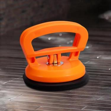 Imagem de 1 peça de ventosa de vidro para carro extrator de amassado ferramenta de abertura resistente pequeno acampamento corpo de carro objetos amassados, laranja