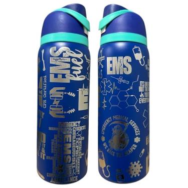 Imagem de Silva lining designing Presente de agradecimento de enfermeira para profissionais de saúde RN caneca de café copo para copo isolado RN garrafa de água estetoscópio (947.2 g Royal Blue(74)-EMS(C32))