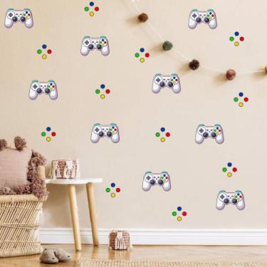 Imagem de Adesivo de Parede Decoração de Quarto Controles Games Botão Jogos Play