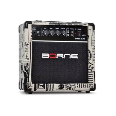 Imagem de Amplificador Cubo Para Guitarra Borne Strike G30 Jornal 15W Bivolt Automático
