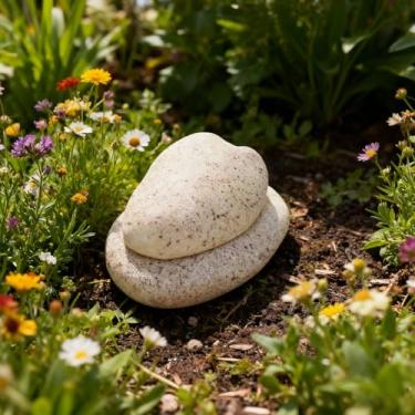 Imagem de Zerodis Esconda Uma Pedra de Chave, Porta-Chaves Sobressalente de Resina à Prova de Intempéries para Jardim e Quintal Ao Ar Livre, Cofre Discreto para Armazenamento de Chaves Com