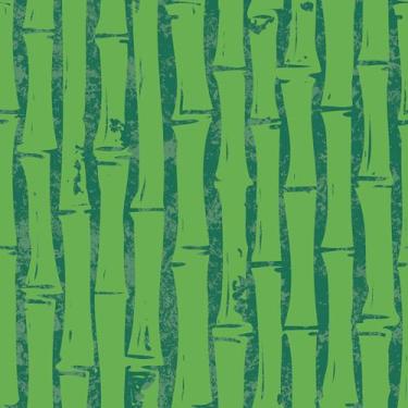 Imagem de RoomMates Bob Esponja Calça Quadrada Bamboo Green Peel and Stick Papel de Parede, RMWS1367