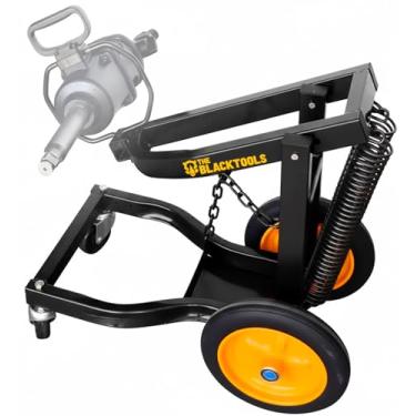 Imagem de Carrinho Ergonômico TCI10 The Black Tools – Suporte Universal para Chave de Impacto 1”, Profissional em Aço com Rodízios