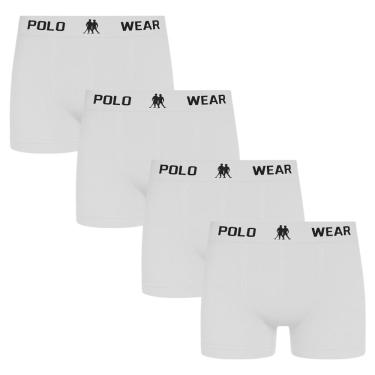 Imagem de Kit 4 Cuecas Boxer Polo Wear Masculina