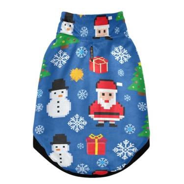 Imagem de SEHANY Casaco de Natal para cães pequenos, super quente à prova de vento, jaqueta de inverno macia e aconchegante para animais de estimação para clima frio na neve com trela, casaco para animais de