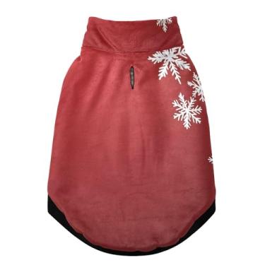 Imagem de SEHANY Casaco de Natal Flocos de Neve para Cães Pequenos, Super Quente À Prova de Vento, Jaqueta de Inverno Macia e Confortável para Clima de Neve Fria com Orifício de Coleira para Animais de