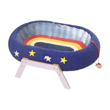 Imagem de Ｂｅｓｇａ Protetor de móveis para arranhador de gatos com bola arranhadora oval para gatos, cama para gatos para exercícios de perseguição