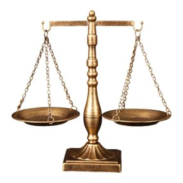 Imagem de BLWOTMOR Balança de Mesa Vintage para Joias, Centro de Mesa, Organizador, Balança para Escritório, Advogado, Juízes E Procuradores, 31 cm x 11 cm x 30 cm, Tamanho real