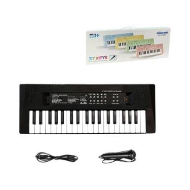 Imagem de Piano Eletrônico Infantil De 37 Teclas Com Microfone, Instrumento Musi