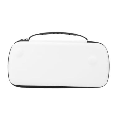 Imagem de SUNGOOYUE Estojo Rígido, Estojo de Transporte Bolsa Protetora EVA de Couro PU para Console de Jogos Portátil ROG Ally X 7 Polegadas 2025 Com Absorção de Choque Exterior de Grande (Branca)