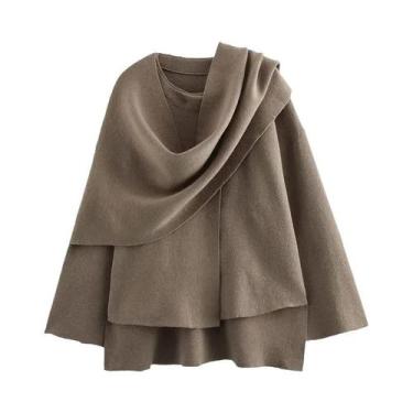 Imagem de Parka De Inverno Feminina Com Forro De Pelúcia, Casaco Assimétrico Com