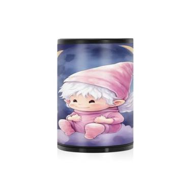 Imagem de Wassud Cinzeiro de carro de liga de alumínio iluminado pela lua com tampa cinzeiro de carro à prova de cheiro à prova de vento cinzeiro de viagem para SUV, caminhão, escritório, casa