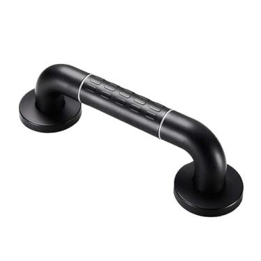 Imagem de uhyOHF Barras de apoio para banheiro, barra de apoio preta 12 15 19 - barras de apoio para banheiras e chuveiros - acessórios de banheira para deficientes - trilhos para deficientes de banheiro preto