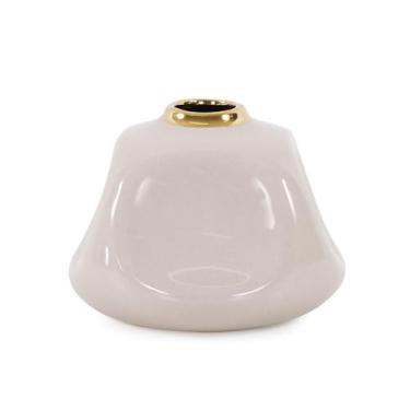 Imagem de Howard Elliott Collection Vaso de garrafa alto laranja Valencia Askewed abstrato laranja 30 cm A x 18 cm L x 8 cm