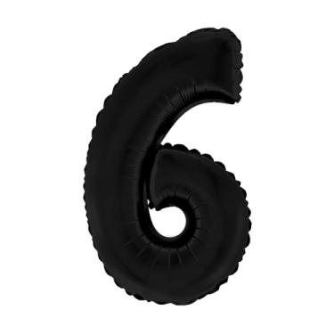 Imagem de BALAO CROMADO C/CANUDO 16" PRETO FOSCO NUMERO 6