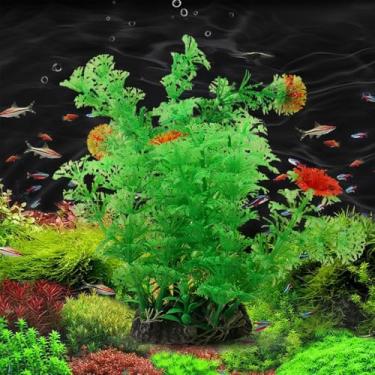 Imagem de Vários estilos de planta aquática artificial realista verde falsa grama aquário paisagismo aquário visualização decoração (estilo 1,21 * 17 * 12 cm)