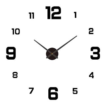 Imagem de Relógio Luminoso Digital Criativo Decorativo de Parede DIY Personalizado para Casa Adesivo Acrílico Tridimensional