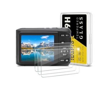 Imagem de iDaPro [3 peças de protetor de tela FZ45 para câmera Kodak Pixpro FZ45, vidro temperado, dureza 9H, antiarranhões, antibolhas