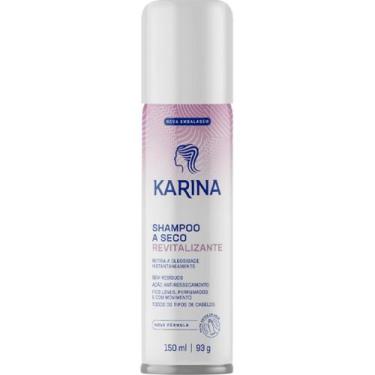 Imagem de Shampoo a seco karina aerosol 150ml revitalizante para cabelos