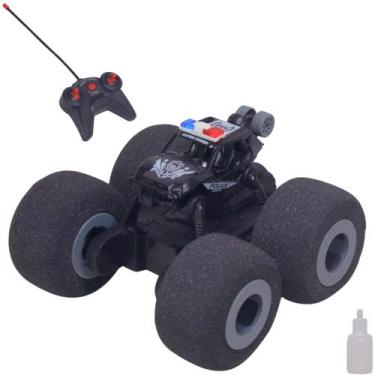 Imagem de Carro De Controle Remoto Com Luz E Fumaça Polícia Preto - Castela