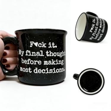 Imagem de Ambitchous Caneca Definição Xícara de Café 325 ml Cerâmica Engraçado Bom Presente para Amantes e Colecionadores (Preto)
