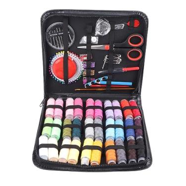 Imagem de Ainoli 126 peças kit de costura com estojo ferramentas completas suprimentos de costura portátil para adultos iniciantes contém agulhas de tesoura de linha
