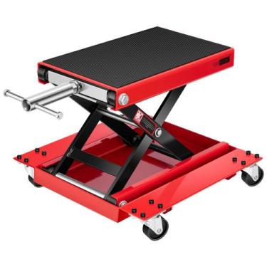 Imagem de Elevador de motocicleta VIVOHOME 500 kg de plataforma larga em aço com