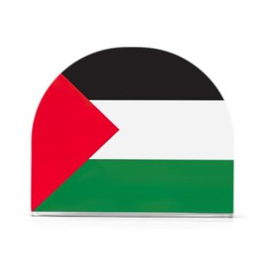 Imagem de Porta-guardanapos de almoço acrílico com bandeira da Palestina, porta-guardanapos para festa, porta-guardanapos de cozinha para guardanapos de papel de jantar