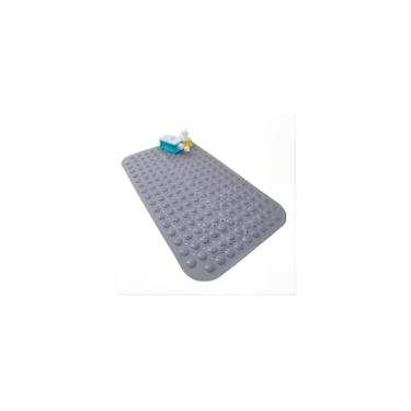 Imagem de Tapete Antiderrapante para Box de Banheiro, PVC, Retangular, 36x66cm, com Ventosas, Cores Sortidas