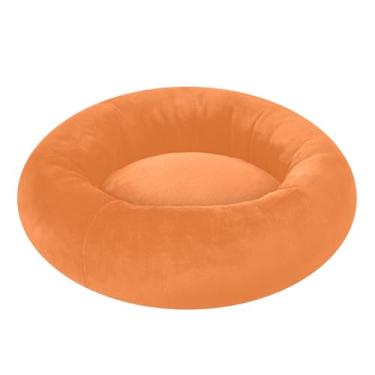 Imagem de Cama para animais de estimação, laranja tropical, alívio da ansiedade, quente, para o inverno, PP