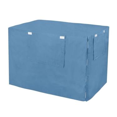 Imagem de Capa de caixa de cachorro azul de aço durável fácil de instalar para donos de cães grande