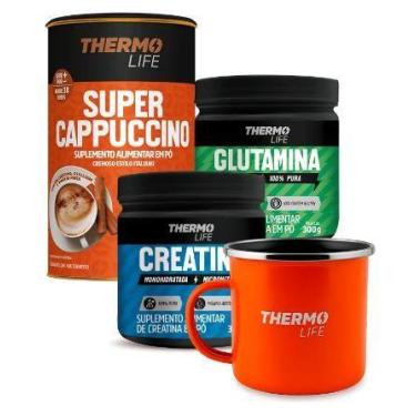 Imagem de Kit Performance Creatina 300g + Glutamina 300g + Super Cappuccino 220g